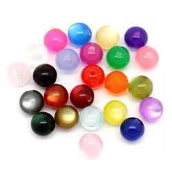 Perler i bolche farver. Resin. Mix. 8 mm. 50 stk.